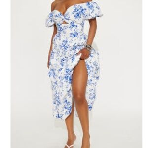 Floral Off-Shoulder Dress